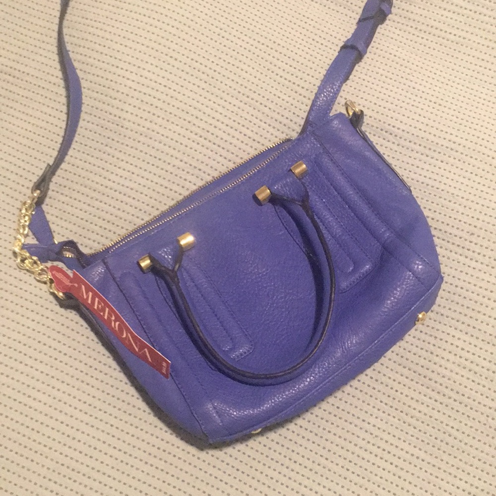 Blue crossbody bag